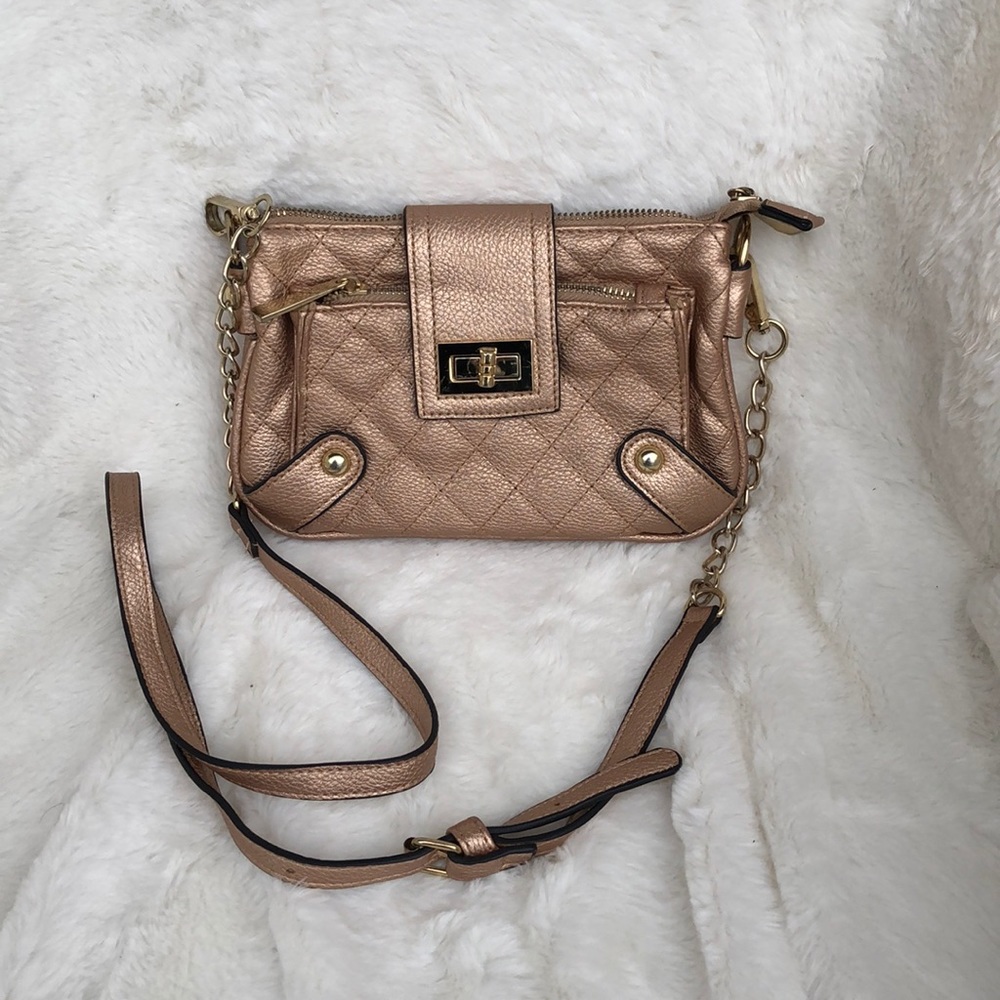 Rose Gold Crossbody Pouchette